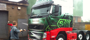 Car Wash City providing fleet wash and contract valeting service for a HGV truck